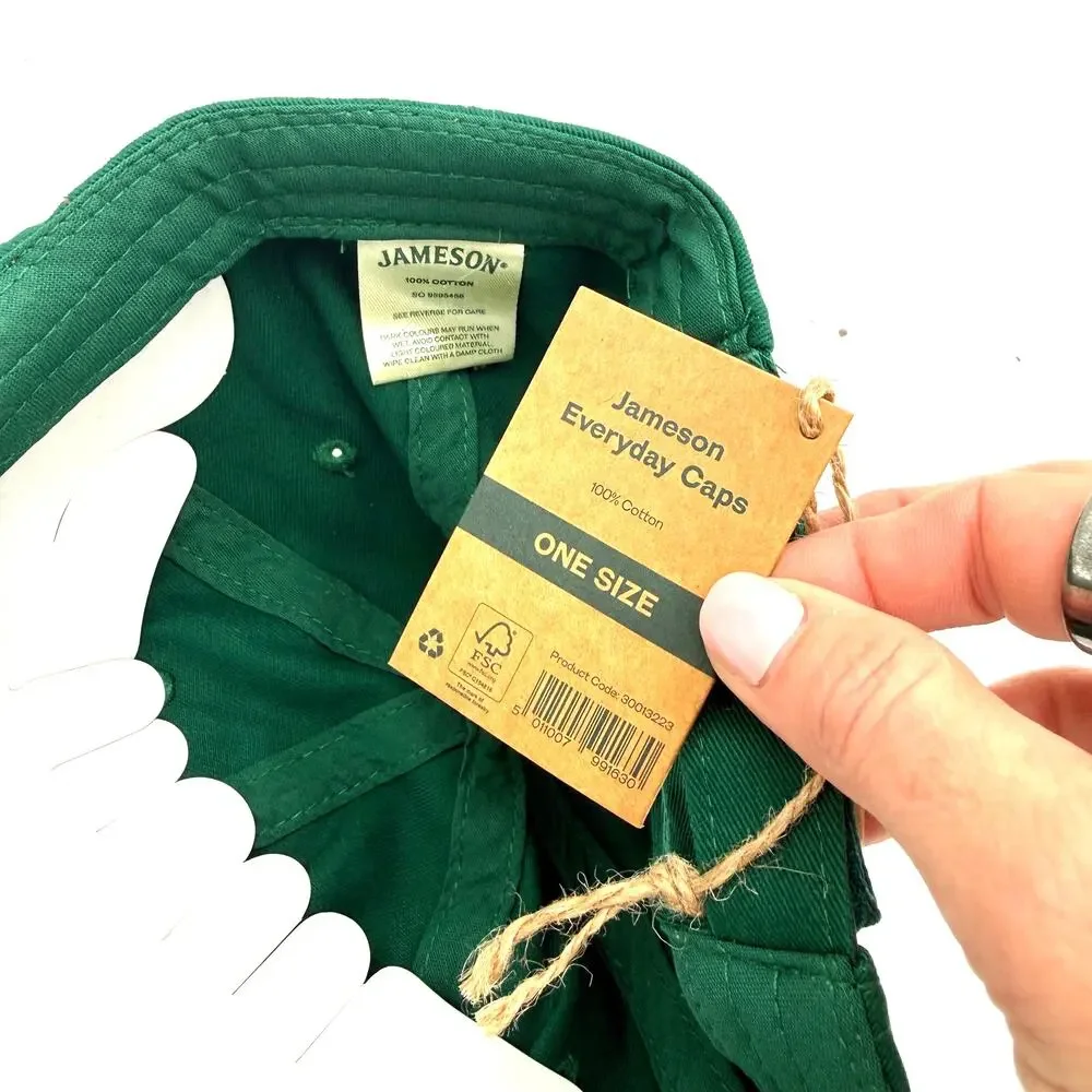 Jameson Irish Whiskey Green Everyday Caps Logo Hat New with tags